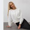 Women's Autumn/Winter White Mink Cashmere Cardigan - Short, Loose, Soft, and Fluffy