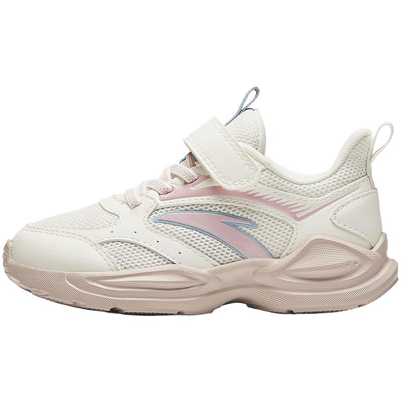 Anta Kids Synthetic Leather Fabric Running Series Trendy Comfortable Versatile Lightweight Shock Absorption Low Top Kids Running Shoes A22439925