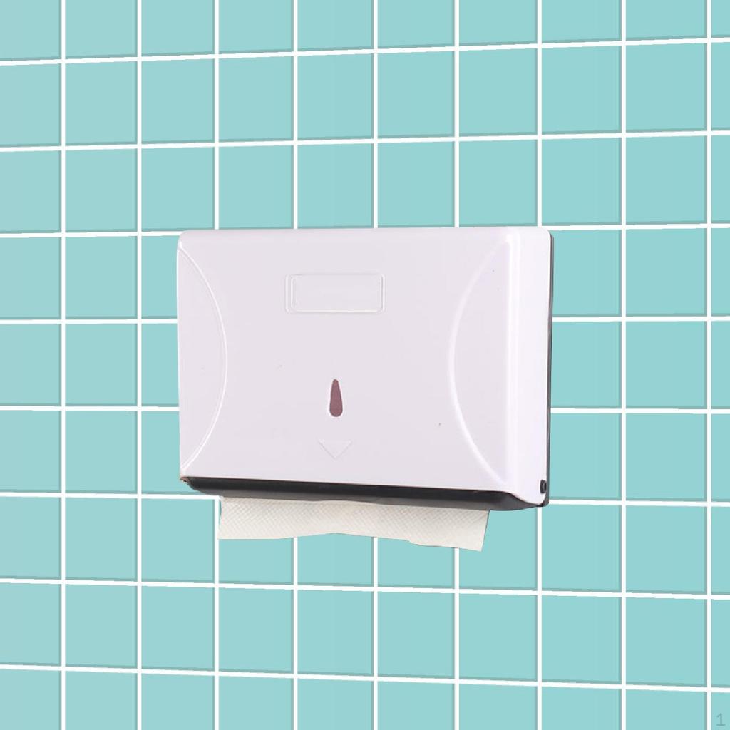 Toilet Paper Holder Tissue Box Wall Mounted Organizer Wipes Dispenser Storage for Hotel