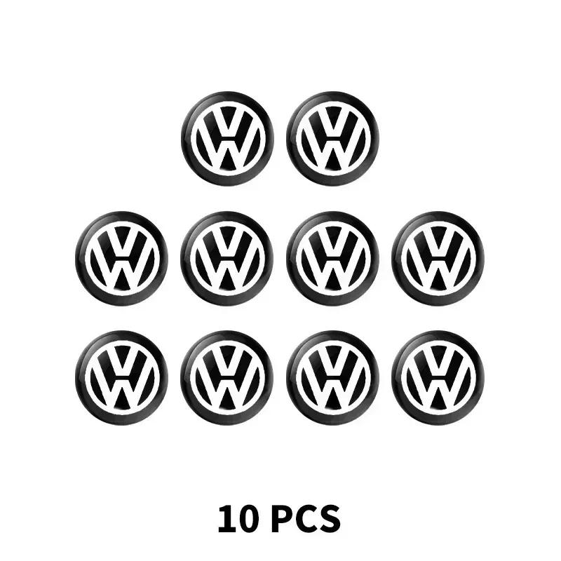 2/5/10 PCS Car Door Lock Keyhole Protector Stickers For Volkswagen VW Jetta Polo T4 T5 T6 Sharan Touareg Gol T-Cross Touran