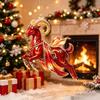 Galloping Goat Goat Hanging Ornament Shining Animal Hanging Decoration  Christmas Tree Ornament
