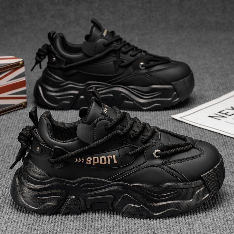 Chic leather surface comfortable and breathable 22 autumn platform sports casual dad shoes 39