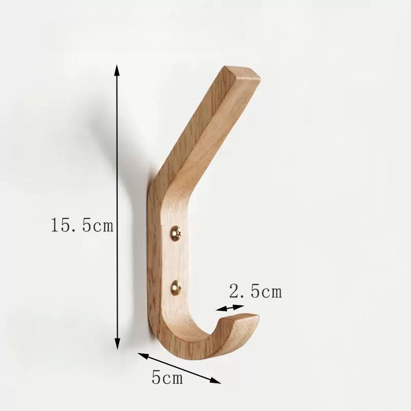 

Нордическая вешалка для одежды из натурального дерева, держатель для ключей, креативная настенная деревянная вешалка для пальто и шляп, крючок, домашнее украшение