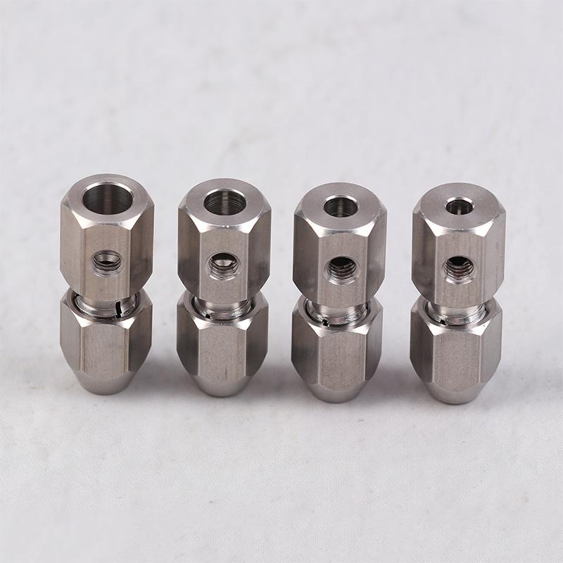 1Set Flexible Coupling Stainless Steel Flex Collet Coupler 3.17/4/5/6Mm For Model Electric Boat Parts
