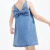 Little MO&Co. Girls' Bowknot Denim Sleeveless Princess Dress