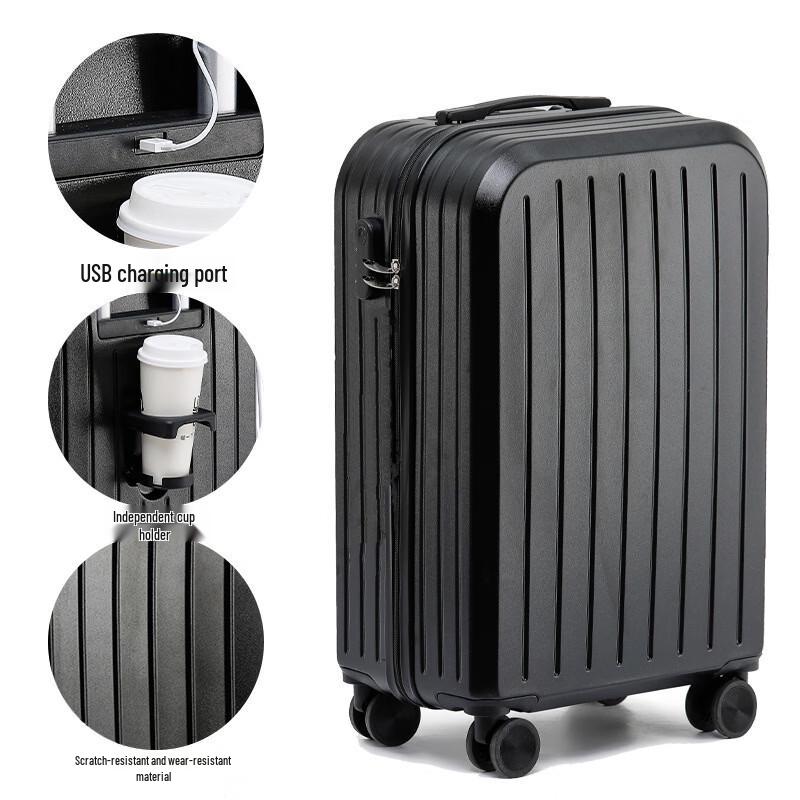 

KINGSGEAR Stylish Matte Aluminum Frame Luggage