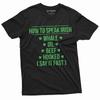 St. Patrick's Day Men's Funny T-shirt How To Speak Irish Funny Irish Accent Tee Drinking Party Patriotic Ireland Tee