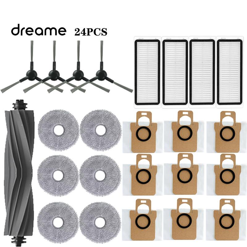 Dreame Bot L30 Ultra L20 Ultra Robot Vacuum Spare Parts Consumables Main Side Brush Hepa Filter Mop Cloth Dust Bag Accessories