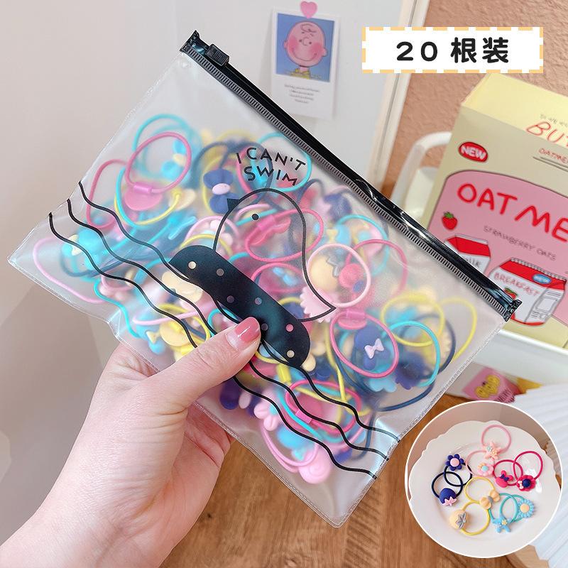 Children'S Baby Super Cute Rubber Band Tied Hair Small Does Not Hurt Hair Girl Cartoon Princess Headgear Hair Rope Flower
