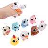 8PCS Animal Squeeze Toy Funny Animals Eyeball Burst Toys Cute Cartoon Popping Out Eyes Raised Eyes Animal Toy for Boys Girls