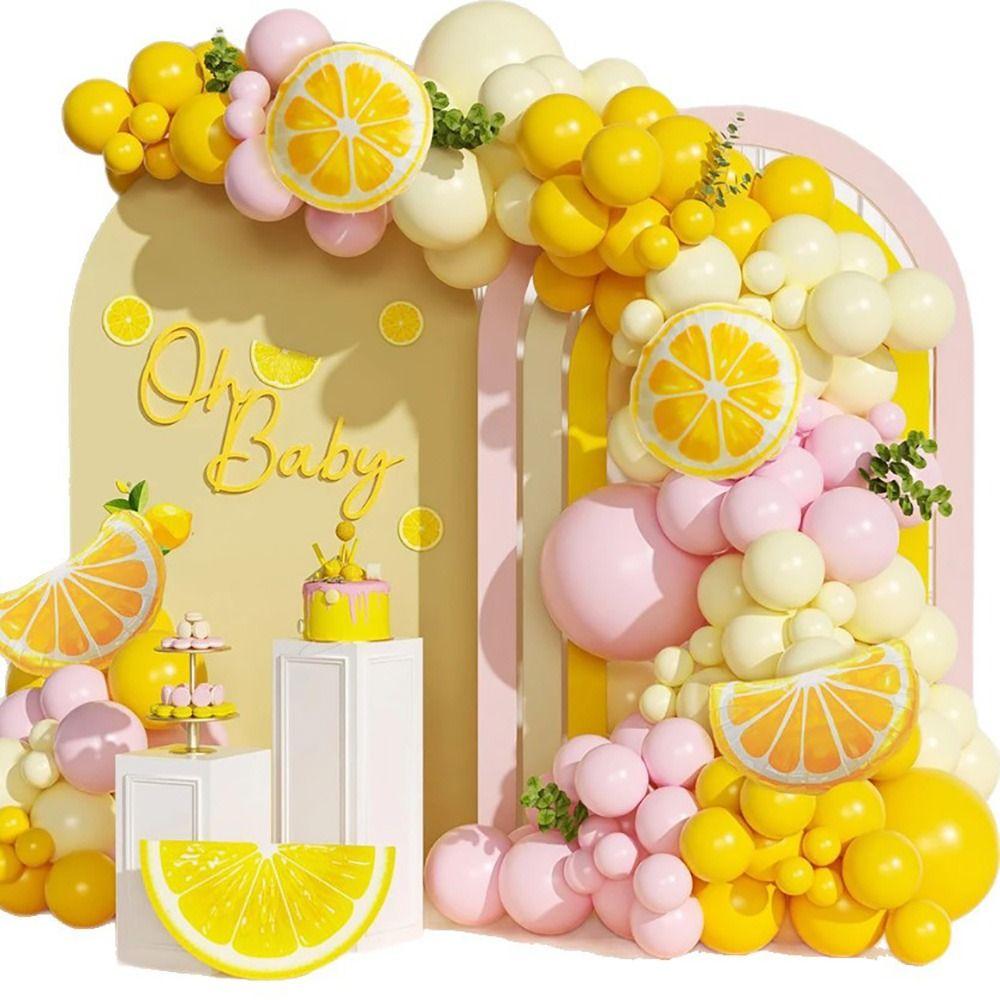 Fruit Theme Decorative Ballon Set Multicolor Party Balloons Creative Ballon Arch Kit  Gift