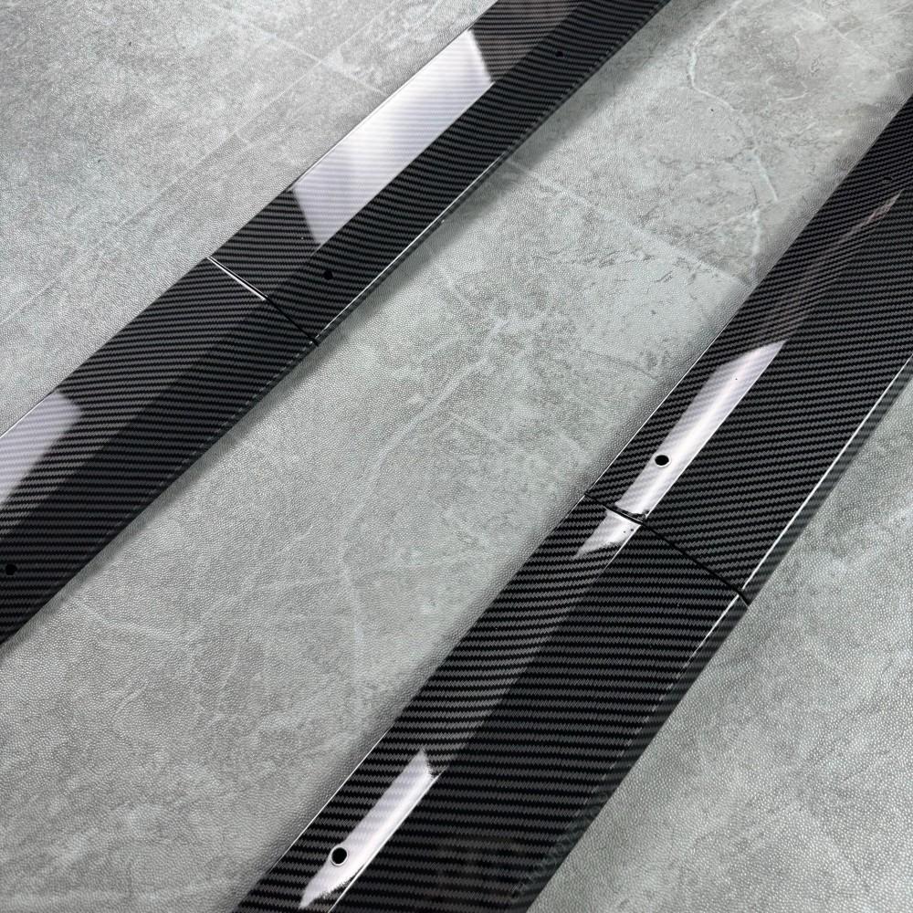 4pcs Side Skirts Spoiler Body Kits For Tesla Model Y 3 Highland Guard Extension Rocker Panels 2017-2024 Splitters Accessories