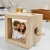 Caja de Animación Flipbook Personalizada con Iluminación Integrada Álbum de Fotos con Manivela Manual para 46250 Fotos Marco de Madera Regalo Único para Recuerdos