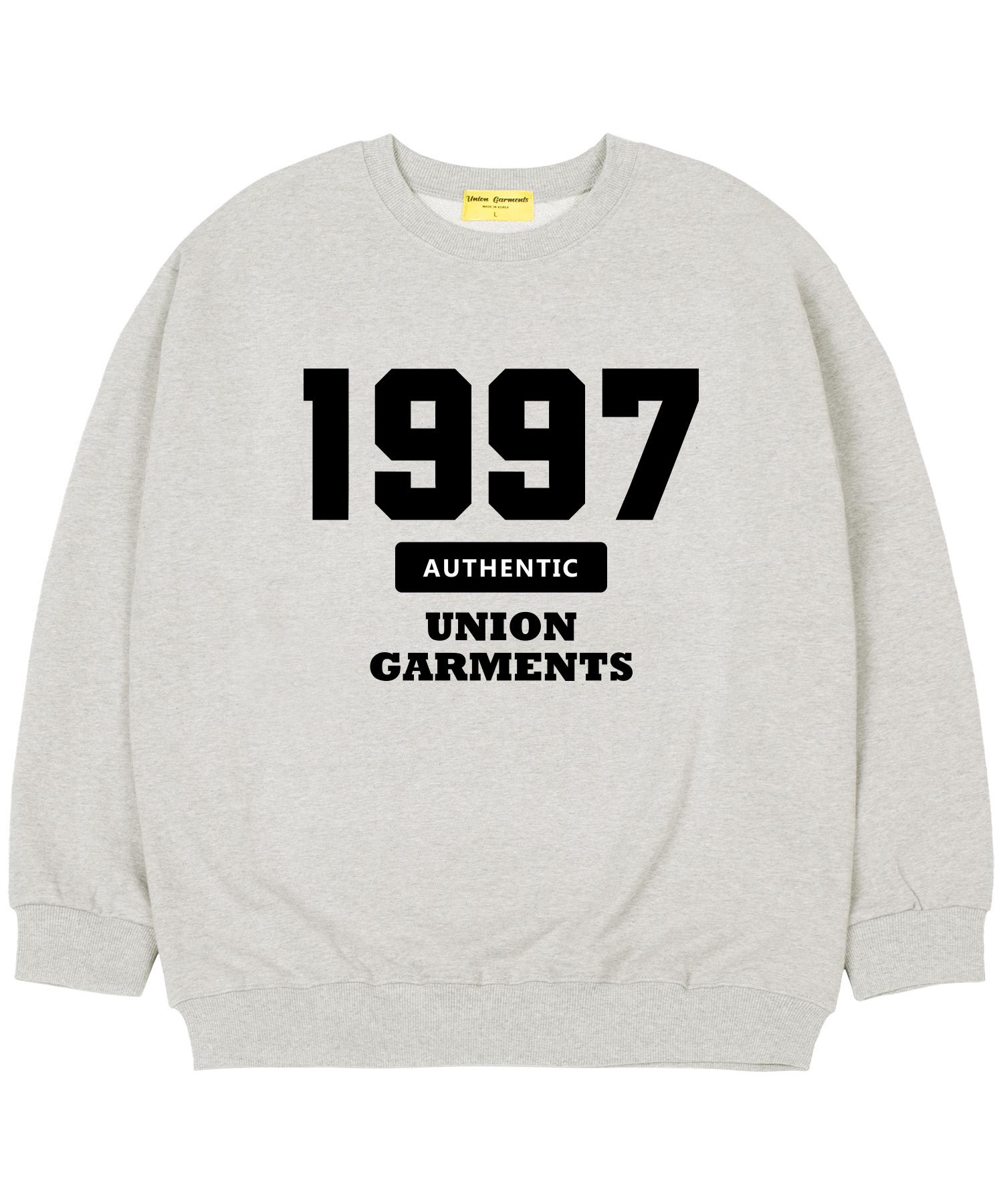 Union Garments [На флисе] 1997 Аутентичный оверсайз свитшот Овсяный M