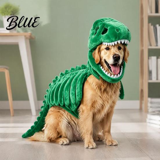 Divertente Costume da Festival per Animali Domestici Costume Scheletro di Dinosauro per Animali Domestici Apparel 3D Luminoso al Buio Halloween Cani Vestito Dino Gatti Cosplay Festa Festiva Divertente