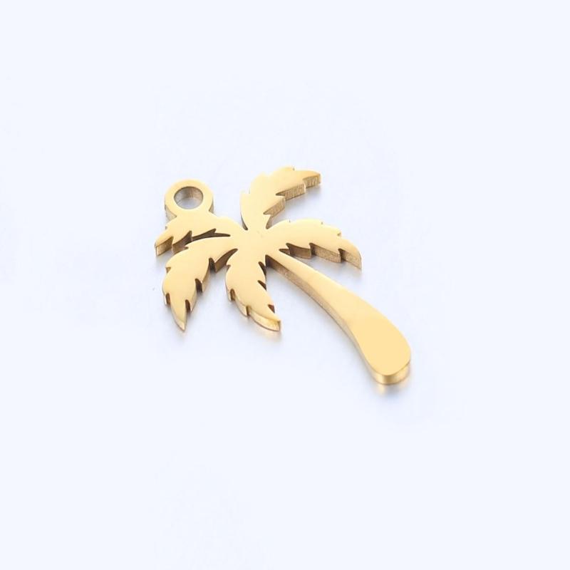 Pack of 5 Stylish Coconut Tree Jewelry Charm Decoration for Craft Supplies and Personalize Accessories Creation Use