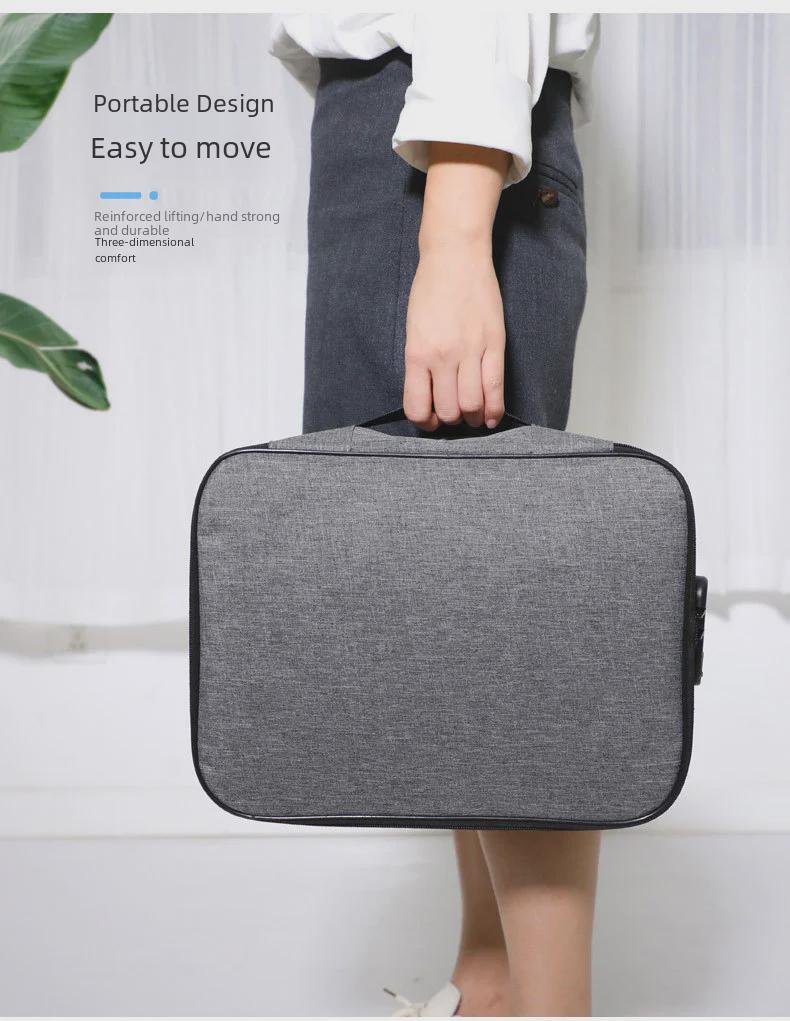 Large Capacity Multi-Layer Travel Document Storage Bag