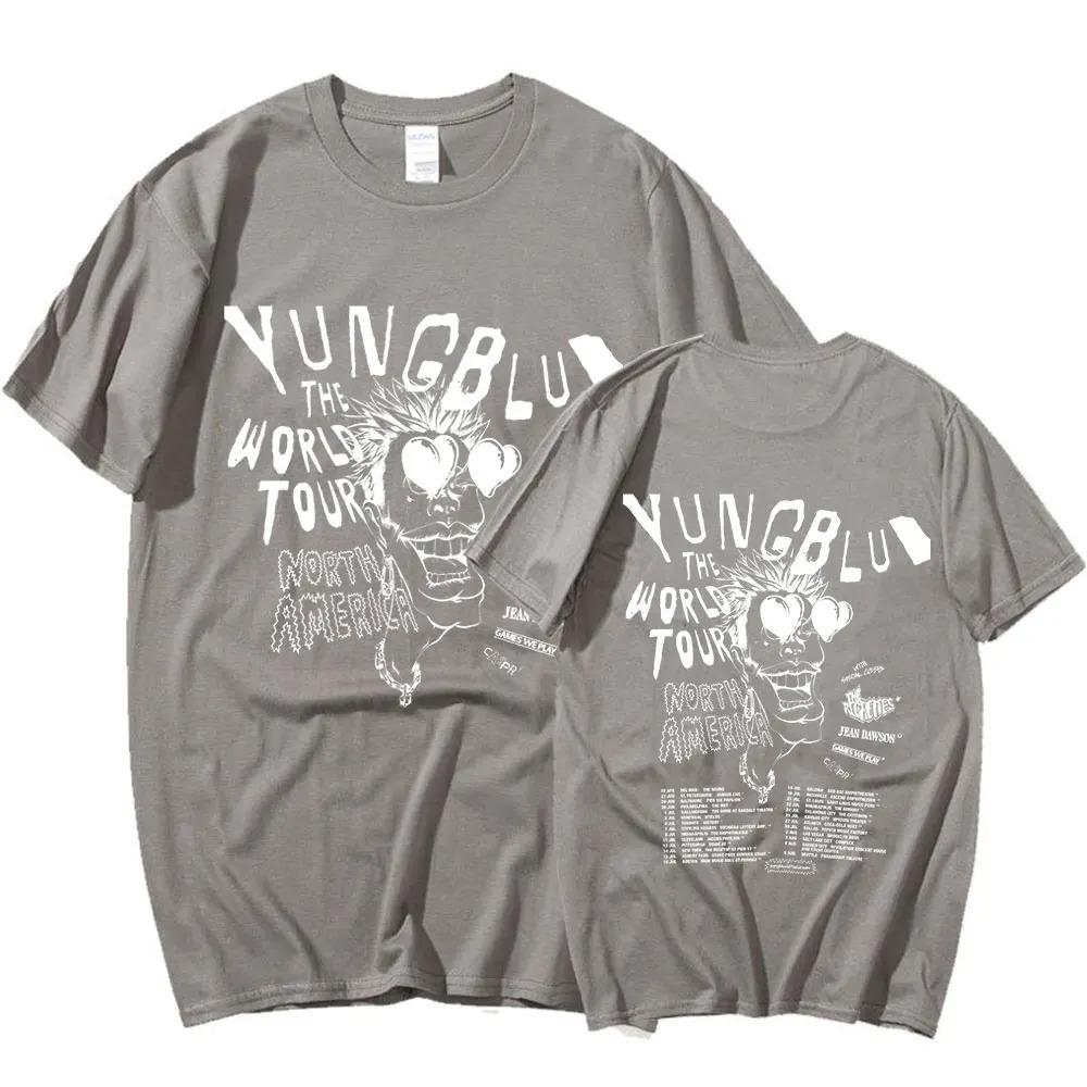 Yungblud 2023 World Tour T Shirt Men  Oversize O-Neck Short Sleeve T-shirt Fashion Hip Hop Gift Fan T-shirts Streetwear Tops
