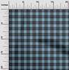 oneOone Georgette Viscose Blue Fabric Check Sewing Craft Projects Fabric Prints By Yard 42 Inch