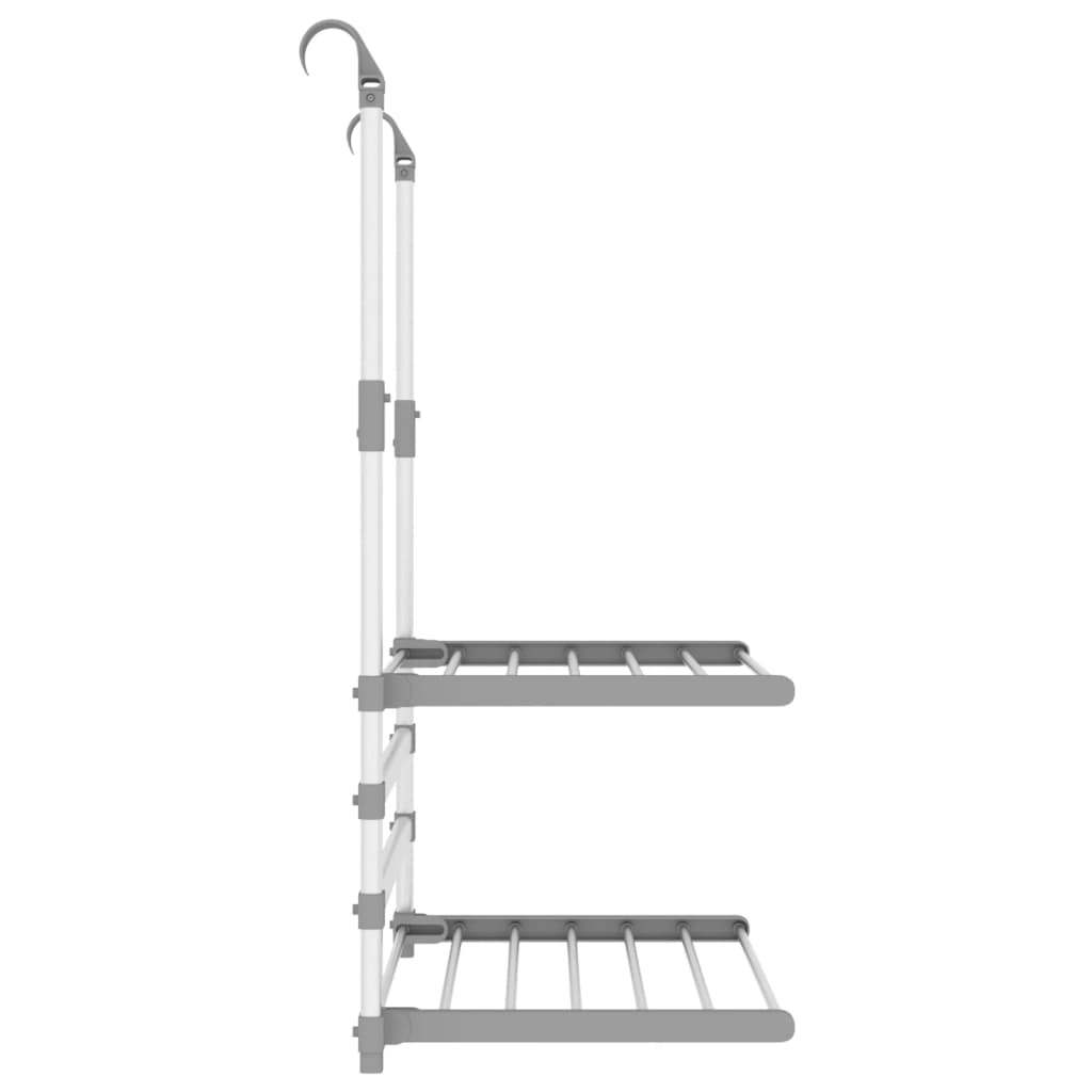 Balcony Clothes Dryer 54 X 25 X 42 Cm Aluminum