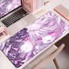 Large Rubber Gaming Rug Girls Kawaii Anime Girls 90x40 Mouse Pads Pink HD Printing Computer Keyboard Mats Washable Jirai Kei Rug