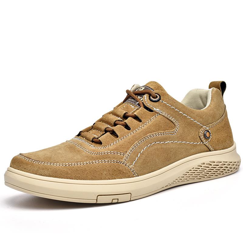 

Мужская обувь Весенняя и осенняя модная обувь Кожаные кроссовки Мягкая подошва Спортивная повседневная обувь Универсальная повседневная кожаная обувь 45