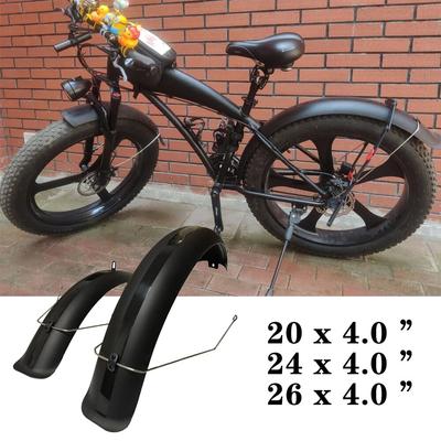 Garde-boue de vélo 24/26/20 "x4.0 gros pneu garde-boue ensemble de garde-boue pour BMX pliant neige e-bike vélo vtt accessoires de cyclisme