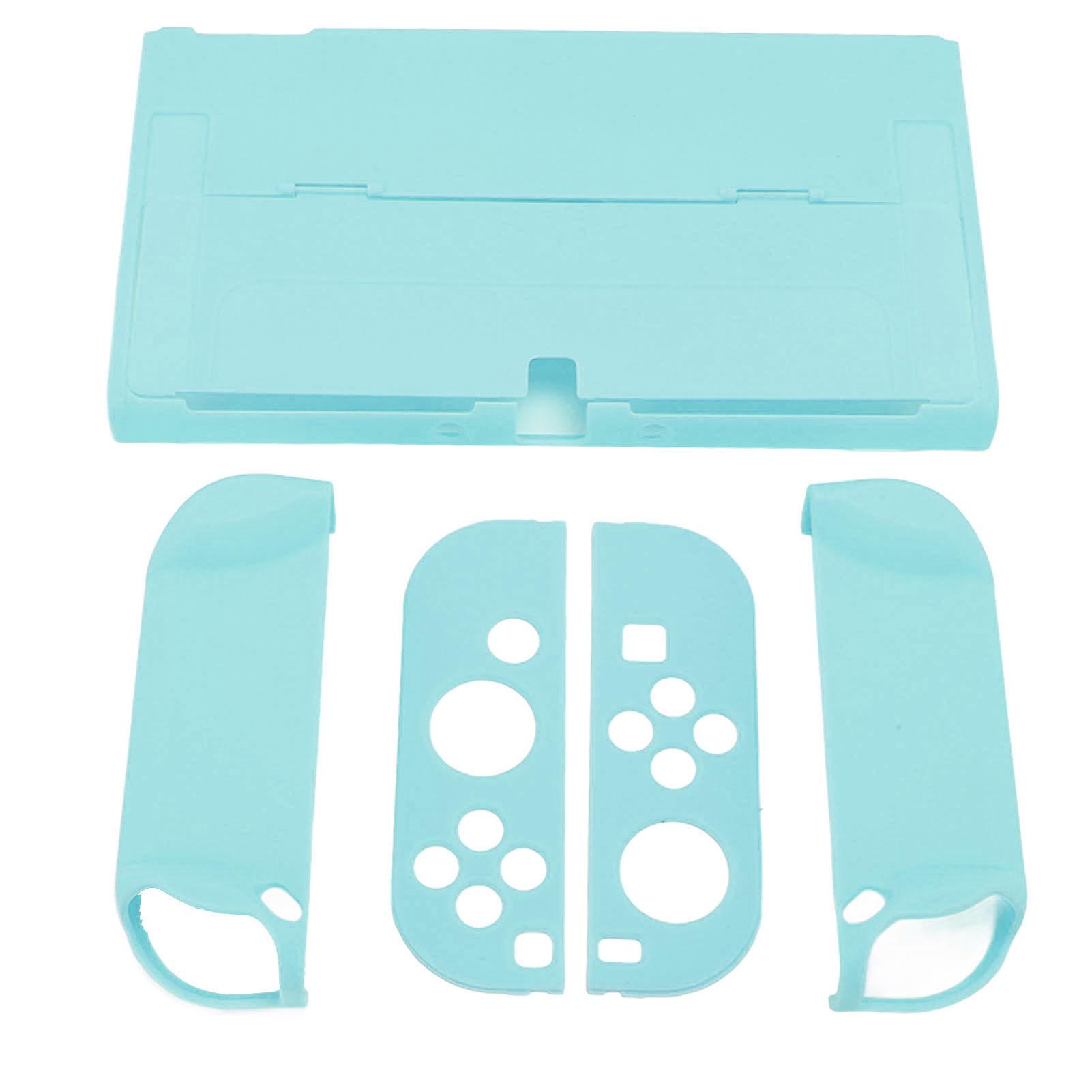 

Protective Case for Switch Color Shell Full Protection Ergonomic Hand Grip Game Console Housing синий