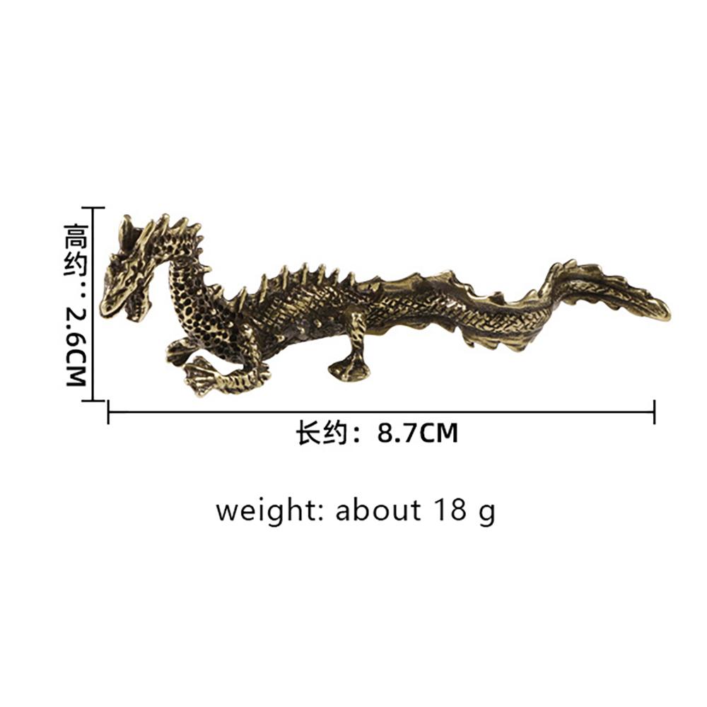 Chinese Zodiac Sign Dragon Flying Desk Decoration Dragon Bronze Antique Decoration Tea Pet Crafts Collection