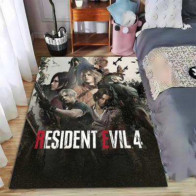 Resident Evil 4 Game Art Carpet, Dark Design, Decorative Rug Suitable for Use As an Anti-slip for Living Room Bedroom Sofas