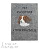 Kooikerhondje - Dog Passport Case, Document Case, Gift for the Traveller from the Art-Dog Brand