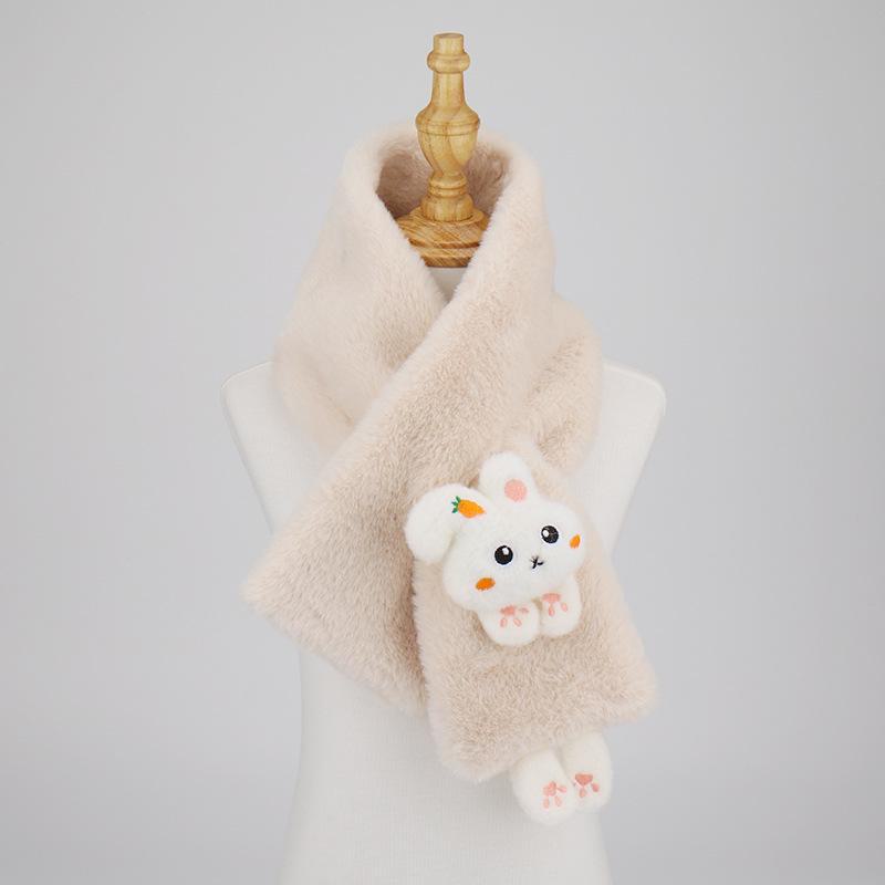 Plüschschal für Damen im koreanischen Stil: Hochwertige Wärme, verdickter Kragen für Herbst/Winter.