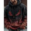 2025 Hooded 3D Print Halloween Sweatshirt - Women's European/American Autumn & Winter Edition
