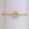 Trendy Hot Sale Hip Hop 18k Gold Plated 26 English Zircon Letters Bracelet Fashion Copper Beading Bracelet Women's Gift Jewelry