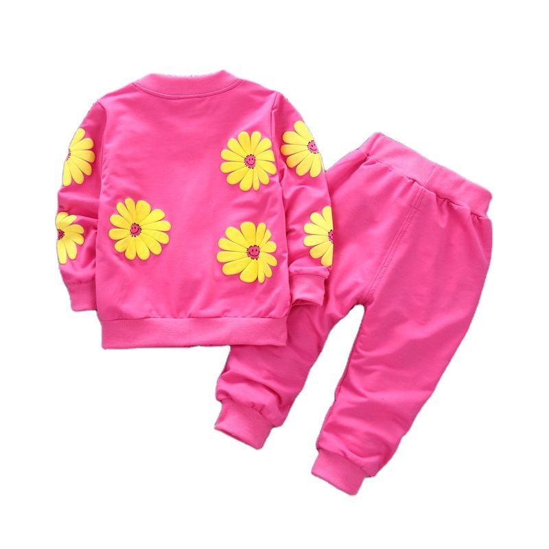 Spring & Autumn Fashion 3-Piece Set for Baby Girls: New Style Children's Clothing