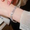 Elegant Zirconia Flower & Water Drop Bracelet – Luxury Lightweight Design for Women
