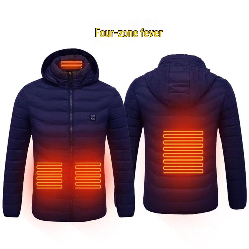 Smart Heated Cotton Coat - Outdoor Electric Heating Suit