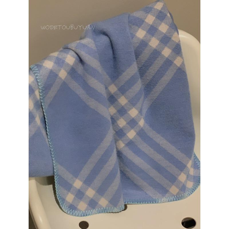 Pink Classic Checkered Scarf for Women Autumn and Winter Korean Style Scarf Shawl  Long  Warm and Thick