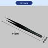 Anti-Static Stainless Steel Precision Tweezers, Curved Tip for Electronics, Eyelash Extensions, Manicure, Bird's Nest Picking, and Hair Removal.
