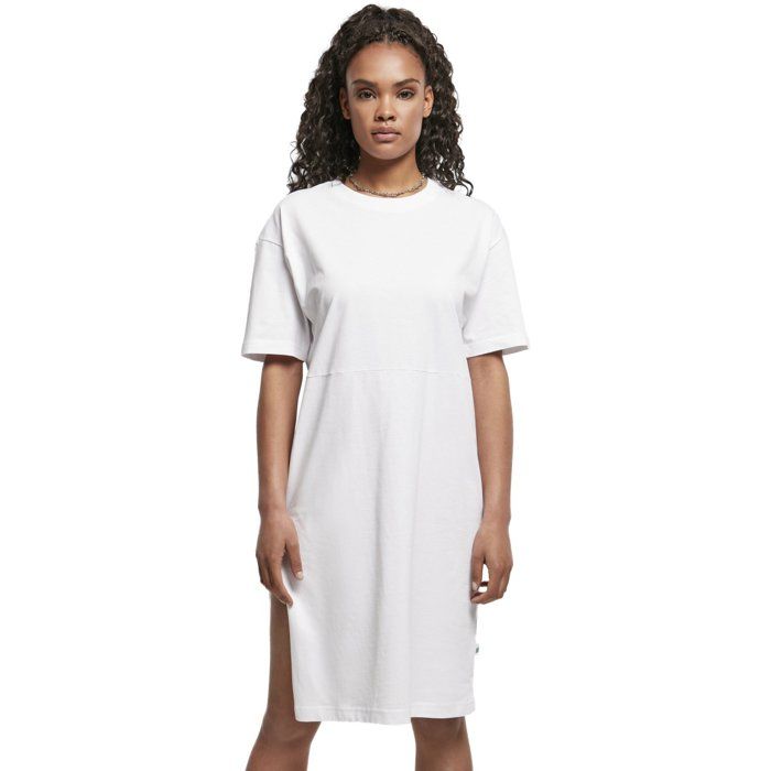 Urban Classics Ladies - Organic Oversized SPLIT TEE Robe