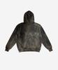 BLR Irregular Washed Sweat Hoodie Brown