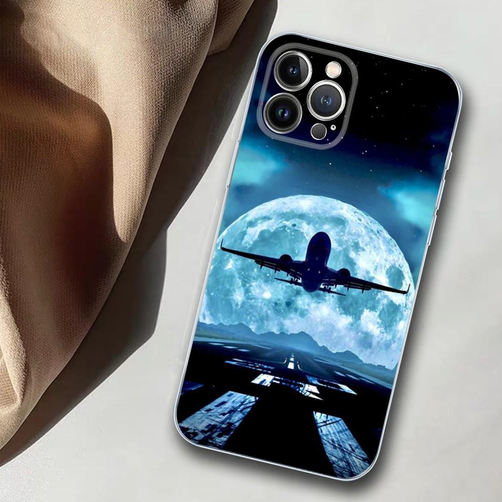 Aircraft Airplane Phone Case For iPhone 14 11 12 13 Mini Pro XS Max Cover 6 7 8 Plus X XR SE 2020 Funda Shell
