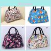 Trendy Printed Handbag For Women Waterproof Pvc Material Perfect For Travel And Lunches