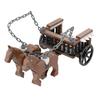 Building Block Carriage Medieval Chariot Ancient Military Weapon Accessories Weapon Qin Scene Model Ornament