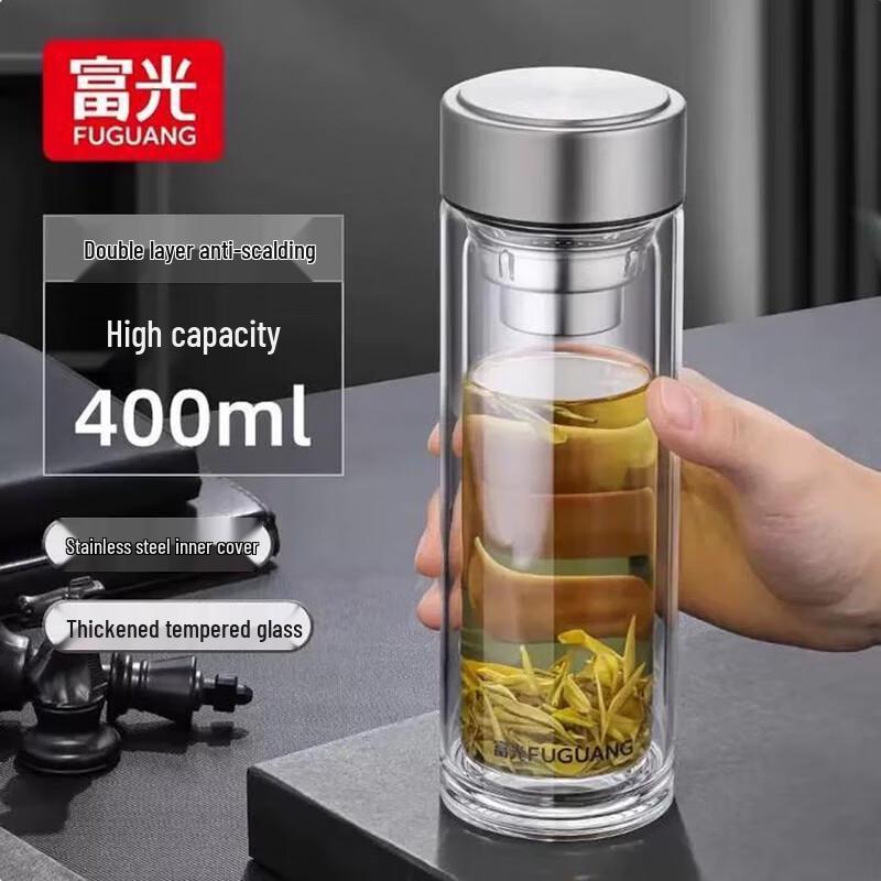 FUGUANG Reinforced High Borosilicate Double Wall Glass Cup