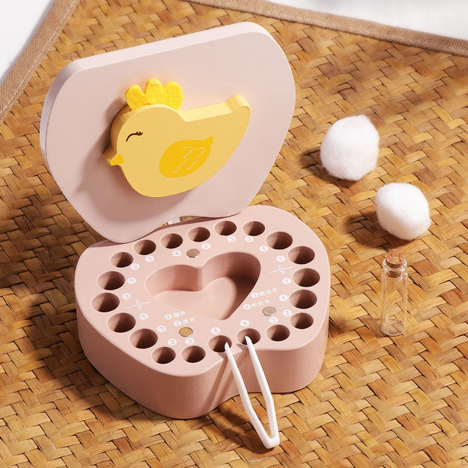 

Коробка для подарков на детские зубы, милая лиственная для новорожденных мальчиков и девочек chick