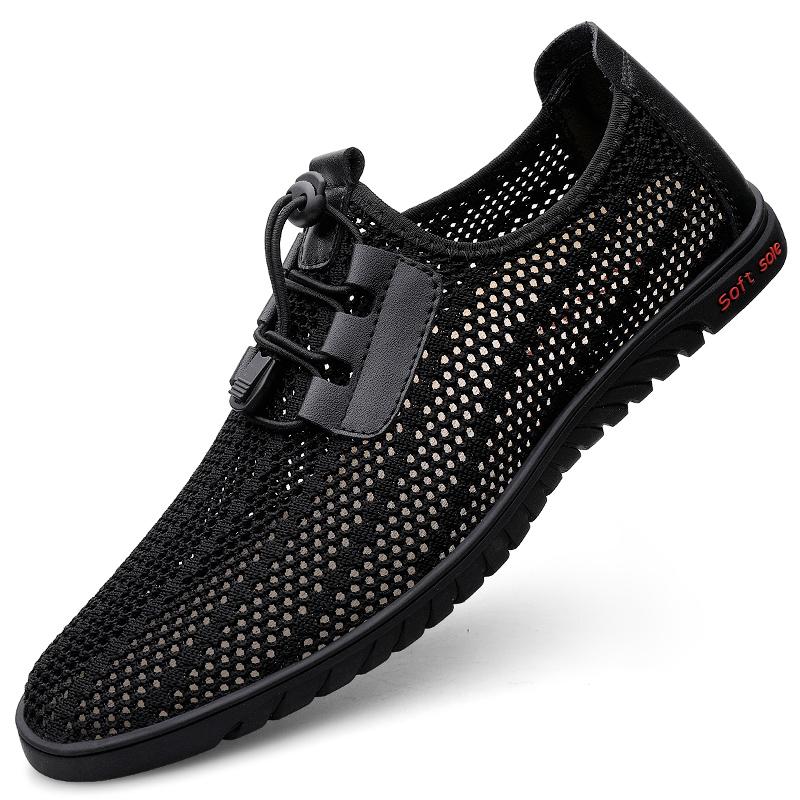 

Модные мужские кроссовки для бега, легкие спортивные туфли, мужские, больших размеров, классические, сетчатые, дышащие, повседневные, теннисные туфли, мужские модные мокасины 36 чёрный