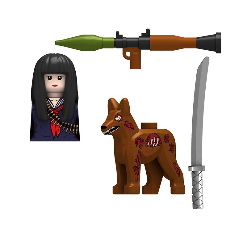 

Хоррор Хэллоуин Военный Ходячие мертвецы Солдат Фигурки Экшн Конструктор Армия Пехота Шлем Оружие Кирпичики Детская Игрушка Подарок