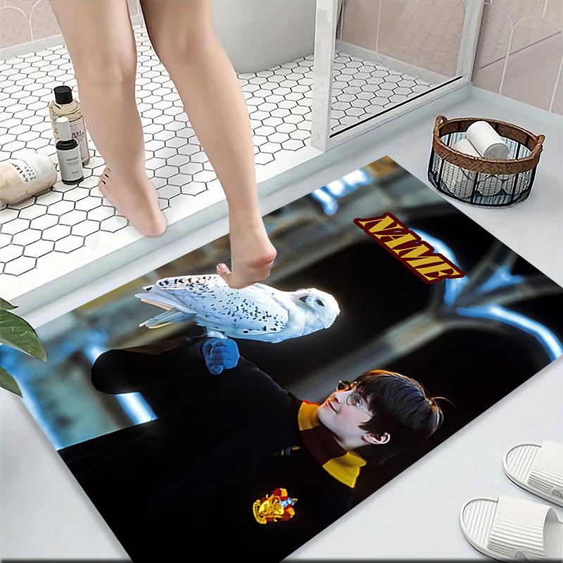 Custom Name "Harry Potter's Journey" Carpet Rug Customizable Soft Washable Anti-Slip Home Living Room Sofa Mats Personalized Rug. 090975