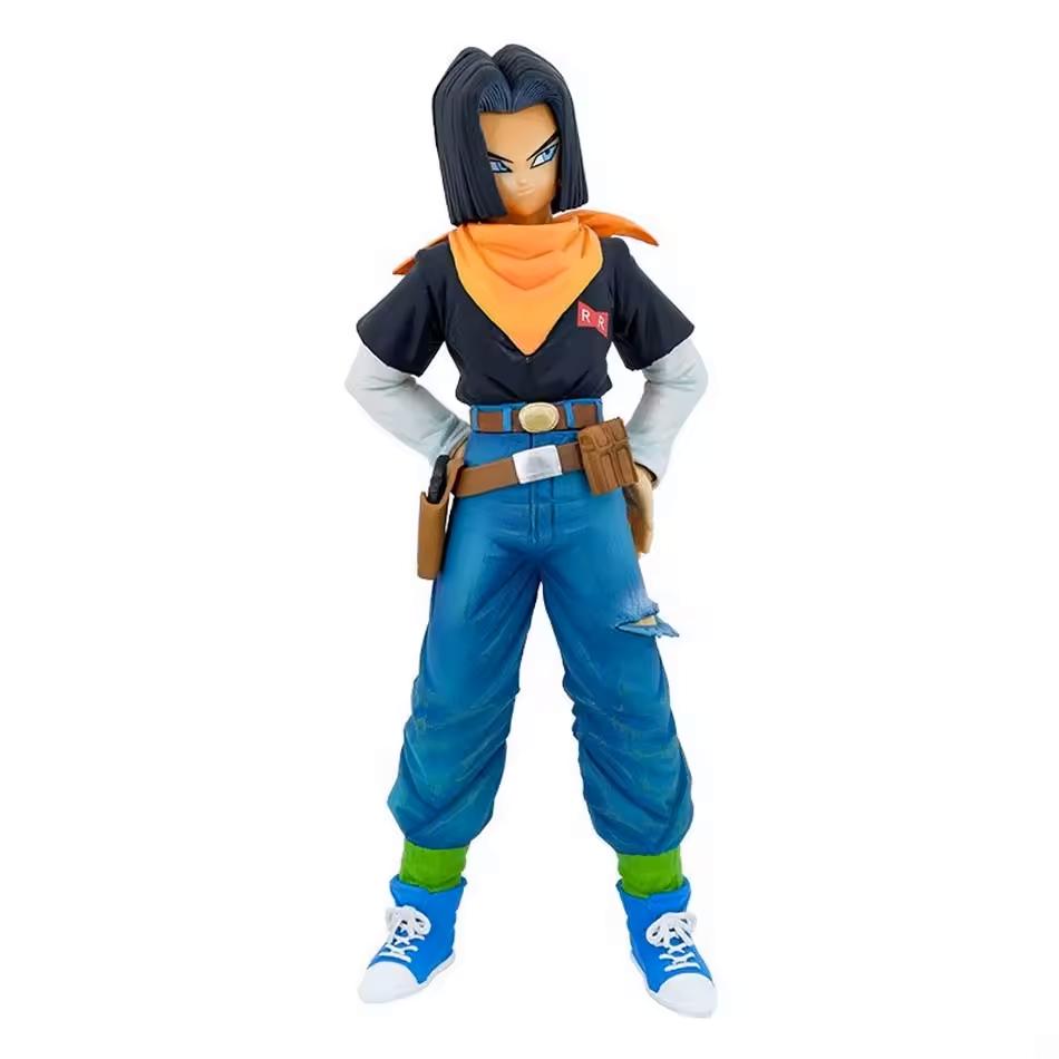 22CM Anime Dragon Ball Z Android 17 18 Figure Android 18 PVC Action Figures Collection Model Toys for Children Christmas Gifts